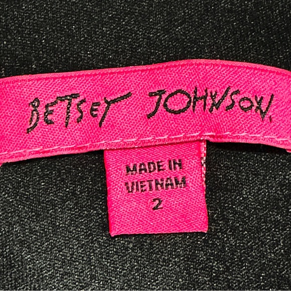 Betsy Johnson Bodycon Sleeveless Black Dress Size 2 - Picture 4 of 6